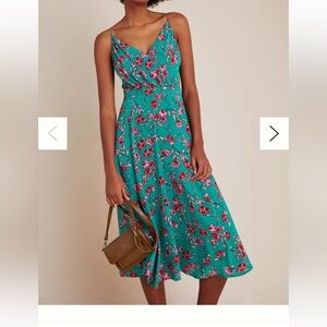 Yumi Kim Vienna Silk Floral Print A-Line Dress